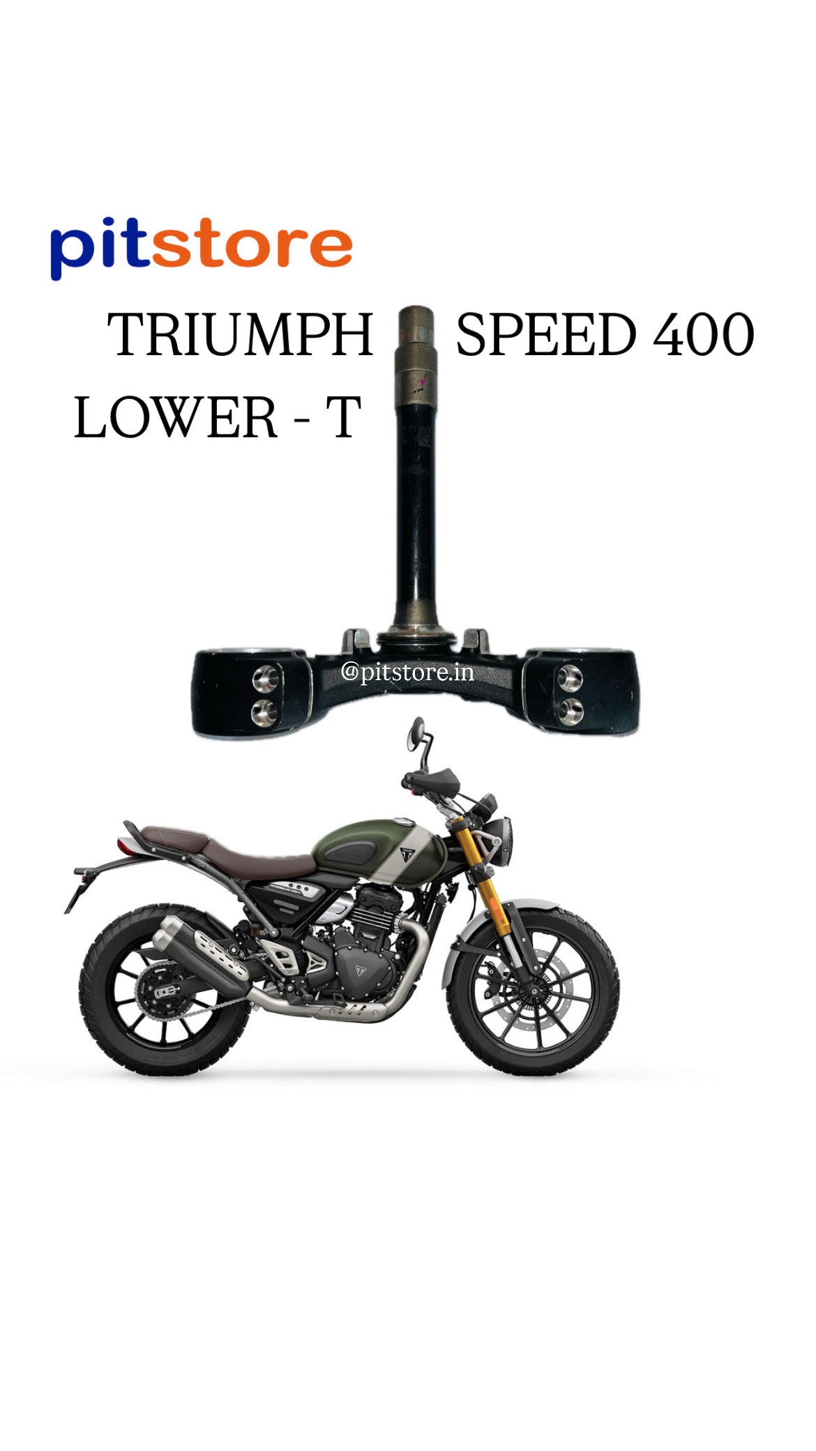 LOWER TRIPLE CLAMP - TRIUMPH SPEEDO 400 / SCRAMBLER X