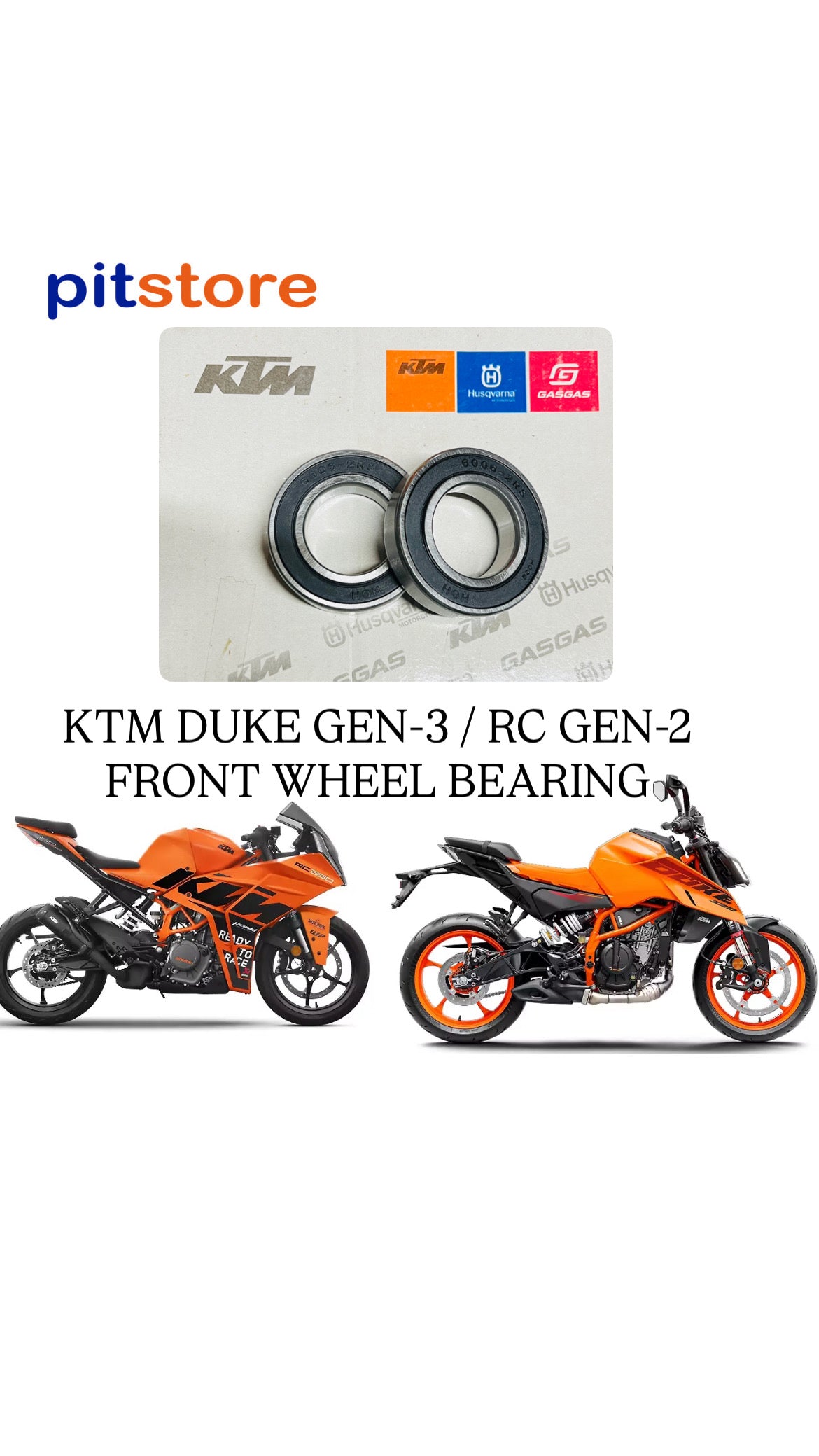 FRONT WHEEL BEARING - KTM DUKE GEN-3 - (SET IF 2 BEARINGS)