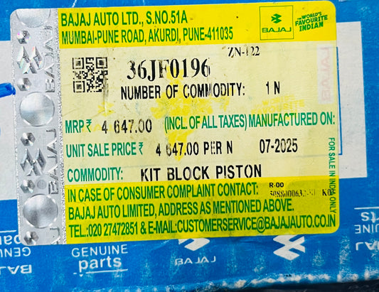 BLOCK PISTON KIT - DOMINAR 400 UG - 36JF0196