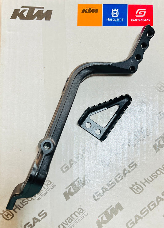 BRAKE PEDAL ASSEMBLY ADVENTURE 390/250 [Part no:- 52JG1103-pedal, JG161019-pad pedal (spike)]