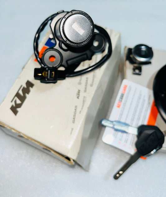 KTM RC BS3 LOCKSET ASSEMBLY WITH TANK CAP (Part no:- JY232607/JY171093)