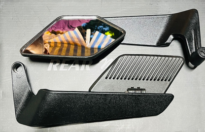 Bike Rear View Side Handle Bar York Nut Fitting Mirror | Stealth Convex Glass Mirror For All Motorcycle