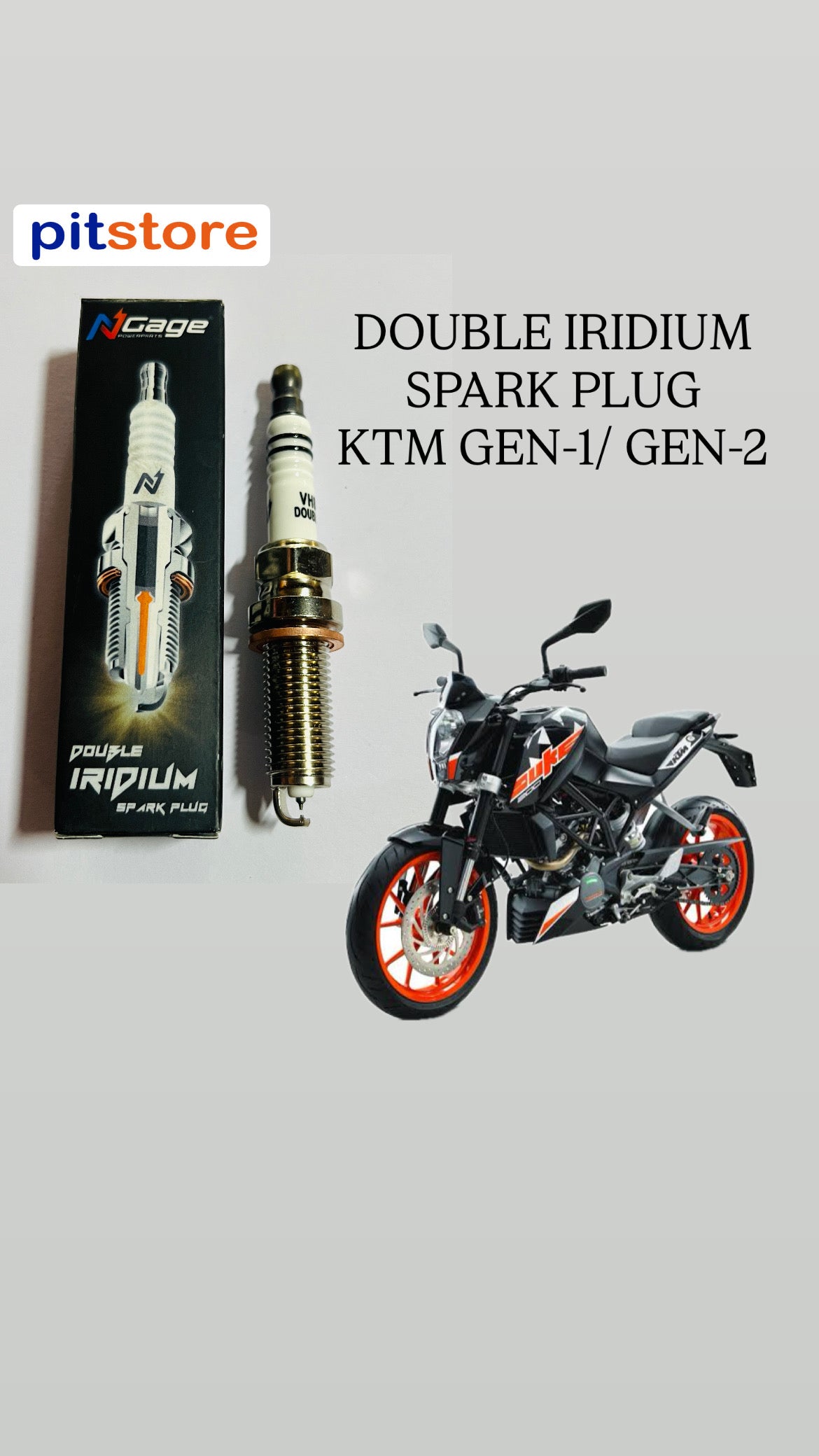 NGAGE DOUBLE IRIDIUM SPARK PLUG - VH8RTII-9