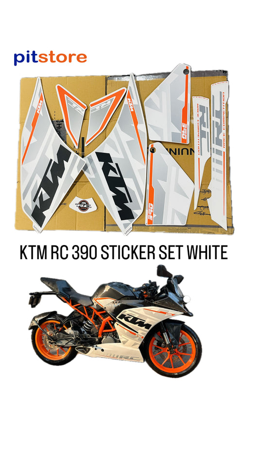 STICKER SET - KTM RC 390 GEN-1 - WHITE LEGENDARY