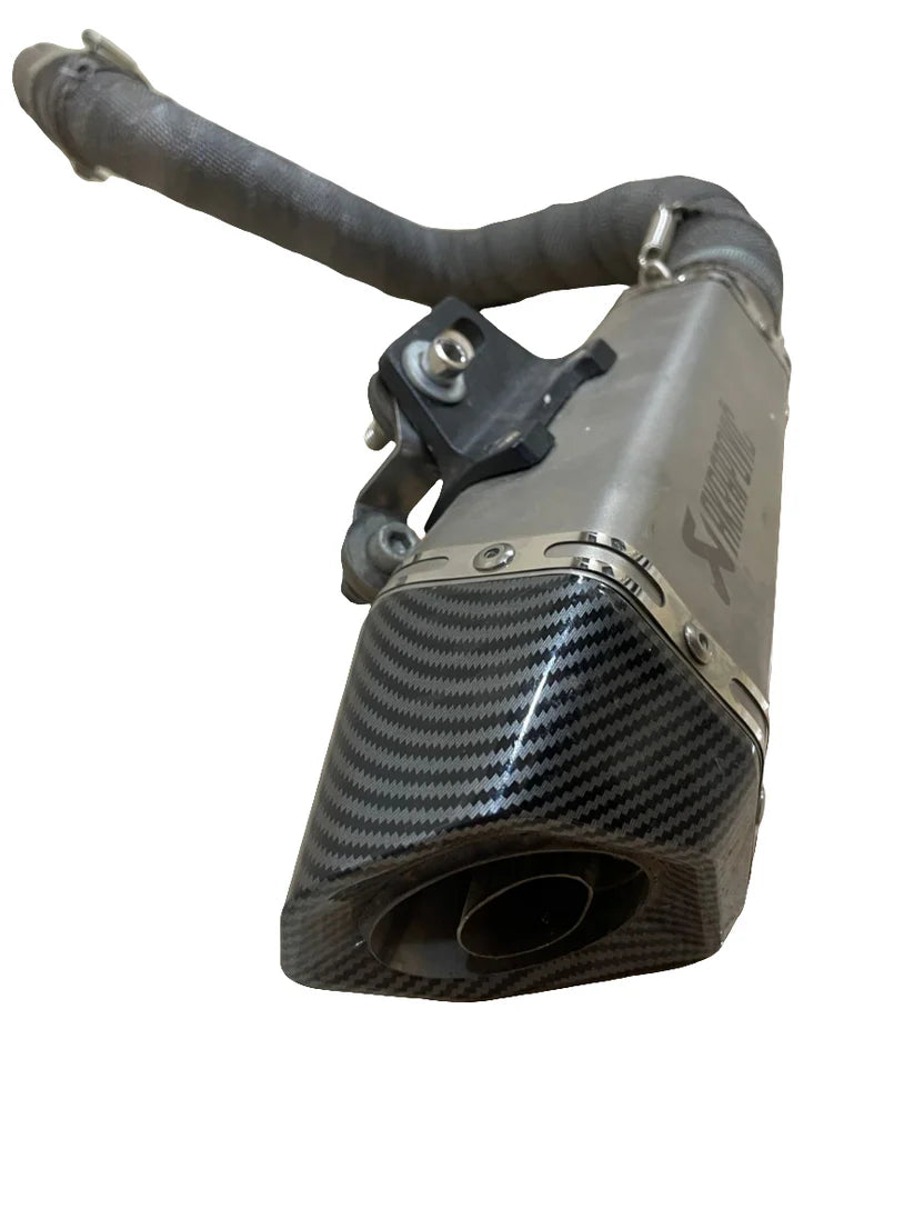 Full Exhaust System direct fit on any ktm duke model Carbon fibre cap
