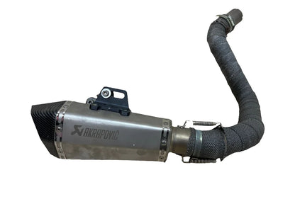 Full Exhaust System direct fit on any ktm duke model Carbon fibre cap