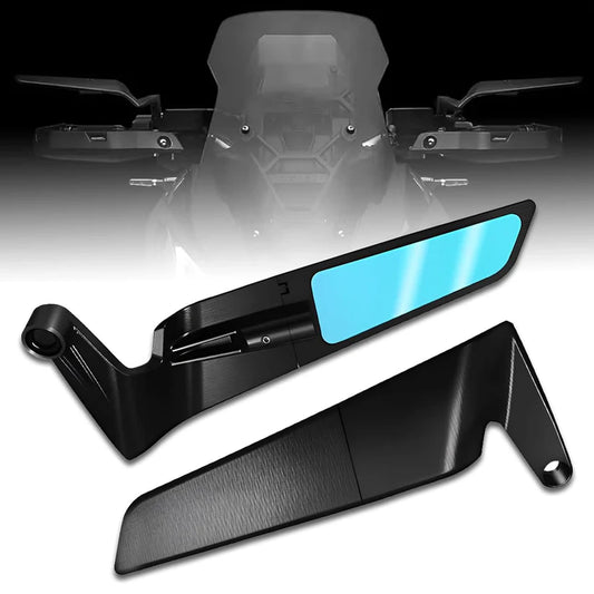 Bike Rear View Side Handle Bar York Nut Fitting Mirror | Stealth Convex Glass Mirror For All Motorcycle