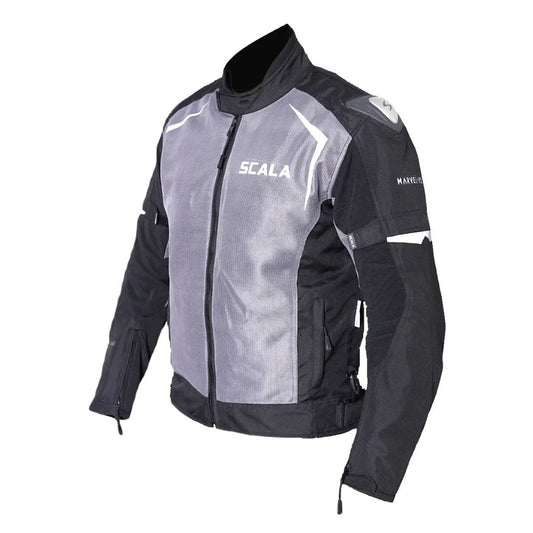 Scala Marvel V2 Riding Jacket - Black and Grey